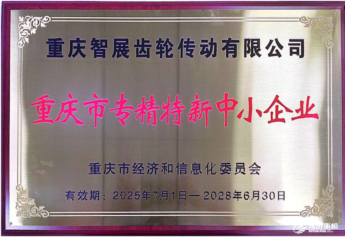 智展齒輪 重慶市專精特新中小企業